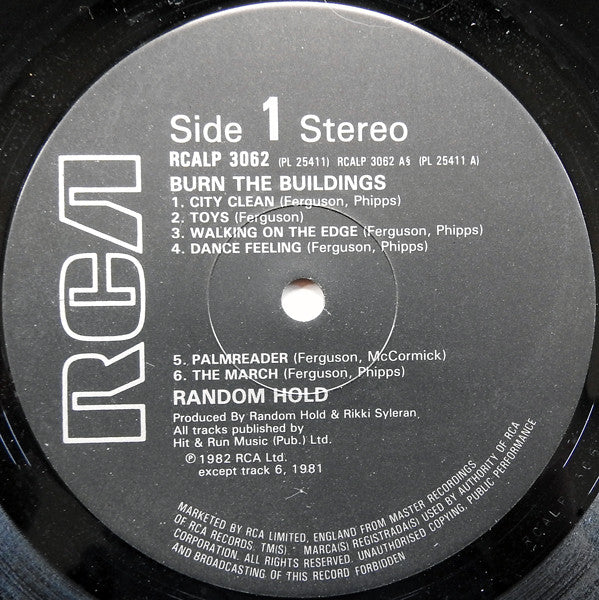 Random Hold : Burn The Buildings (LP, Album)