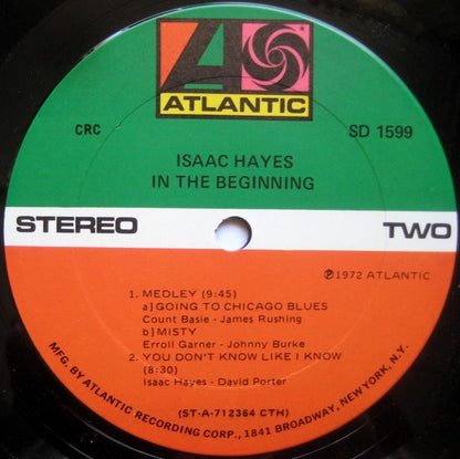 Isaac Hayes : In The Beginning (LP, Album, Club)