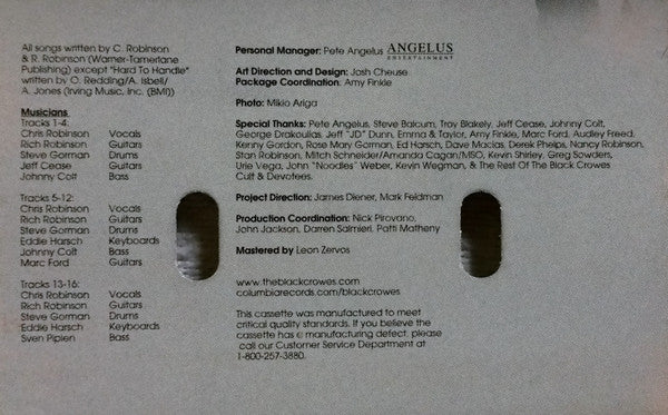 The Black Crowes : Greatest Hits 1990-1999 (A Tribute To A Work In Progress) (Cass, Comp)