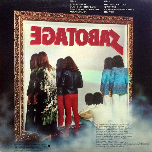 Black Sabbath : Sabotage (LP, Album, Ter)