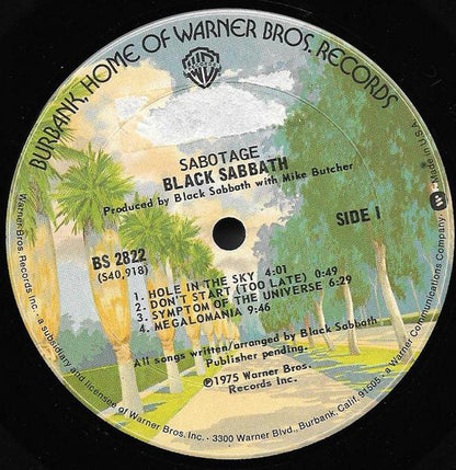Black Sabbath : Sabotage (LP, Album, Ter)