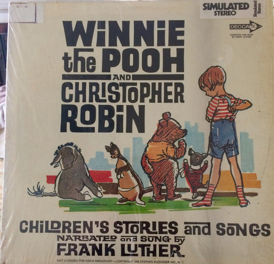 Frank Luther (2) : Winnie The Pooh And Christopher Robin (LP, Album, RE)