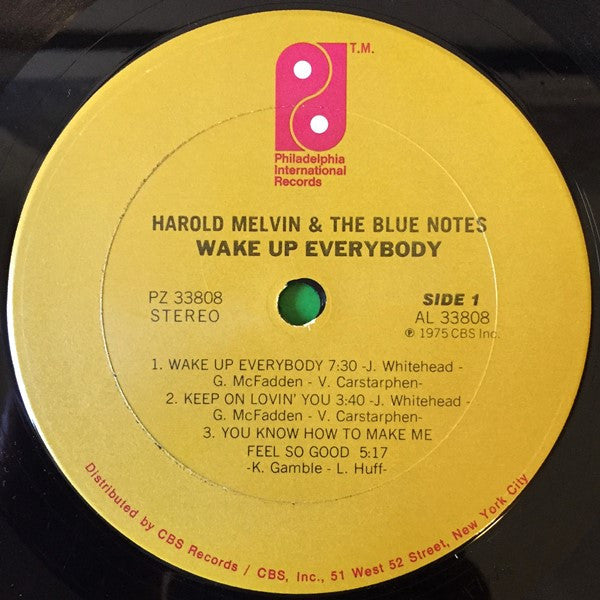 Harold Melvin & The Blue Notes* : Wake Up Everybody (LP, Album, Pit)