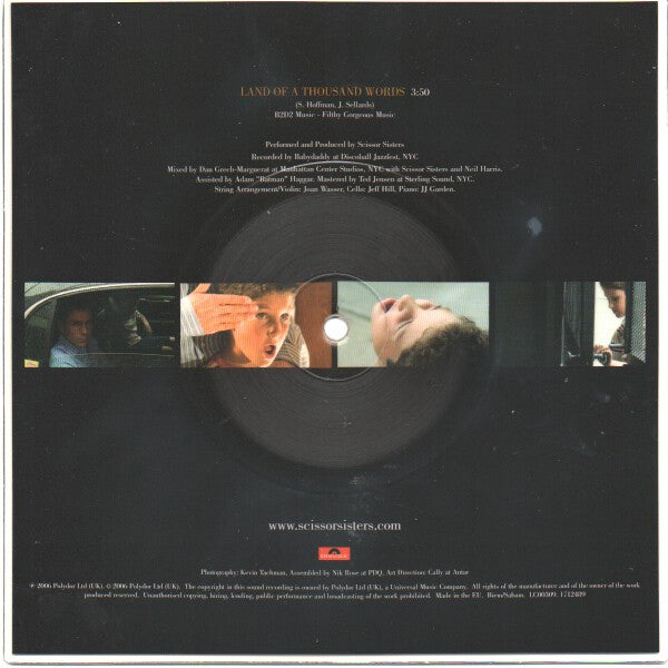 Scissor Sisters : Land Of A Thousand Words (8", Shape, S/Sided, Single, Pic, Squ)