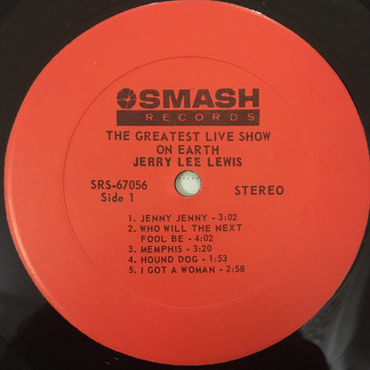 Jerry Lee Lewis : The Greatest Live Show On Earth (LP, Album)