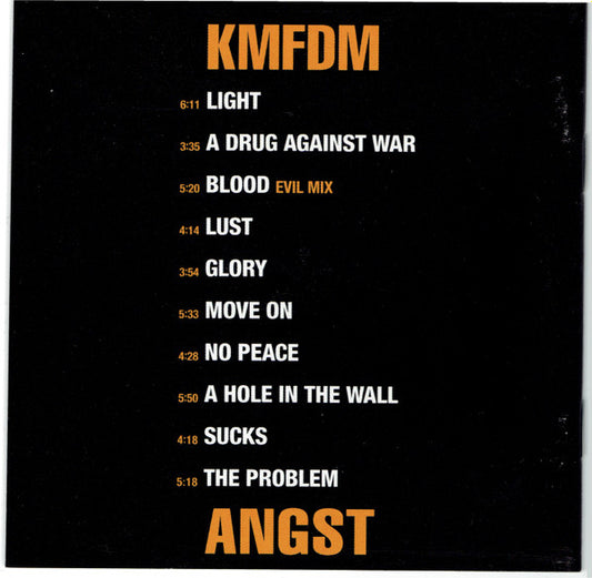 KMFDM : Angst (CD, Album, RE, RM)