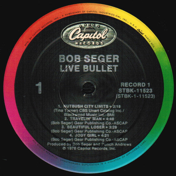 Bob Seger And The Silver Bullet Band : Live Bullet (2xLP, Album, RE, SRC)