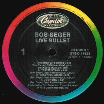 Bob Seger And The Silver Bullet Band : Live Bullet (2xLP, Album, RE, SRC)