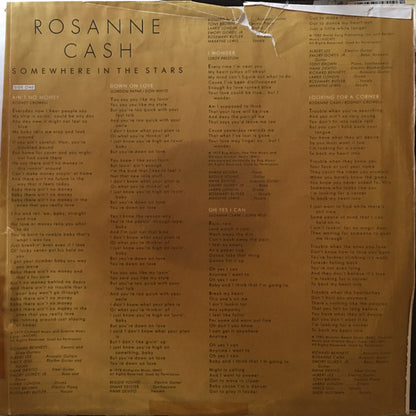 Rosanne Cash : Somewhere In The Stars (LP, Album, Car)