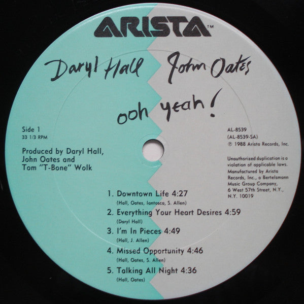 Daryl Hall John Oates* : Ooh Yeah! (LP, Album, Club, CRC)