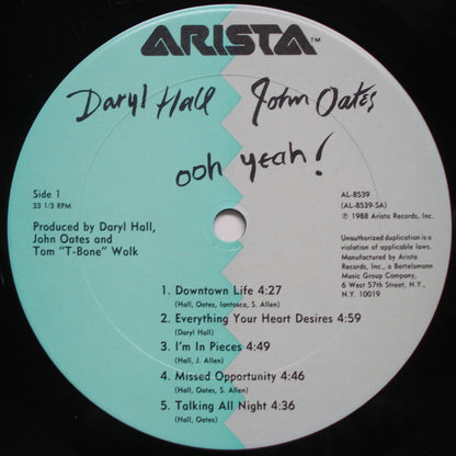 Daryl Hall John Oates* : Ooh Yeah! (LP, Album, Club, CRC)