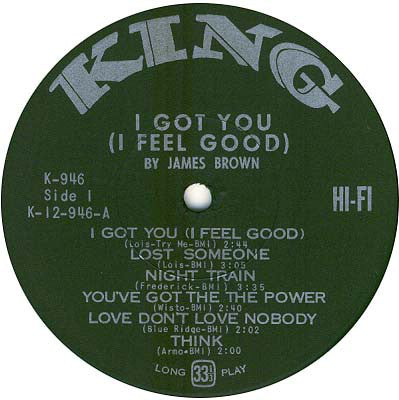 James Brown : I Got You (I Feel Good) (LP, Album, Mono)