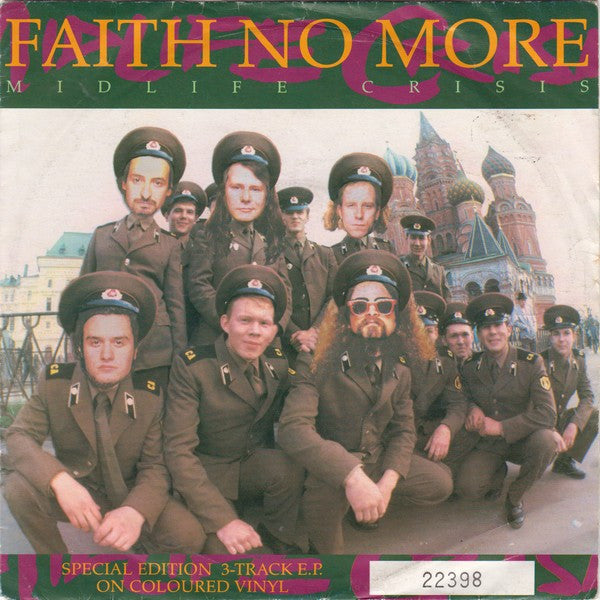 Faith No More : Midlife Crisis (7", EP, Num, S/Edition, Blu)