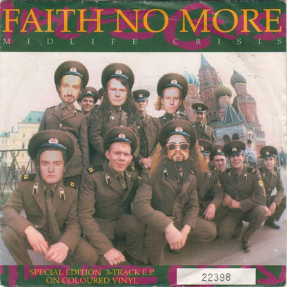 Faith No More : Midlife Crisis (7", EP, Num, S/Edition, Blu)