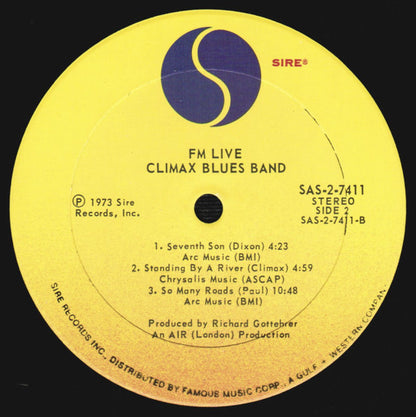 Climax Blues Band : FM / Live (2xLP, Album, PRC)