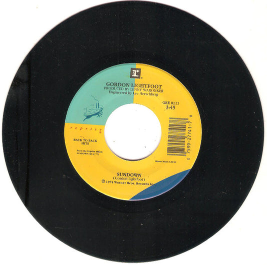 Gordon Lightfoot : Sundown / Carefree Highway (7", Single)