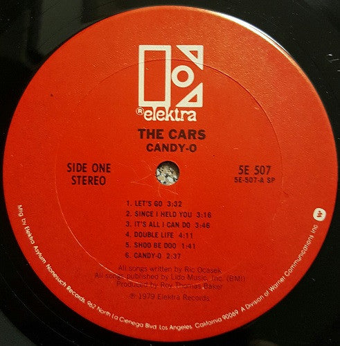 The Cars : Candy-O (LP, Album, Club, Pit)