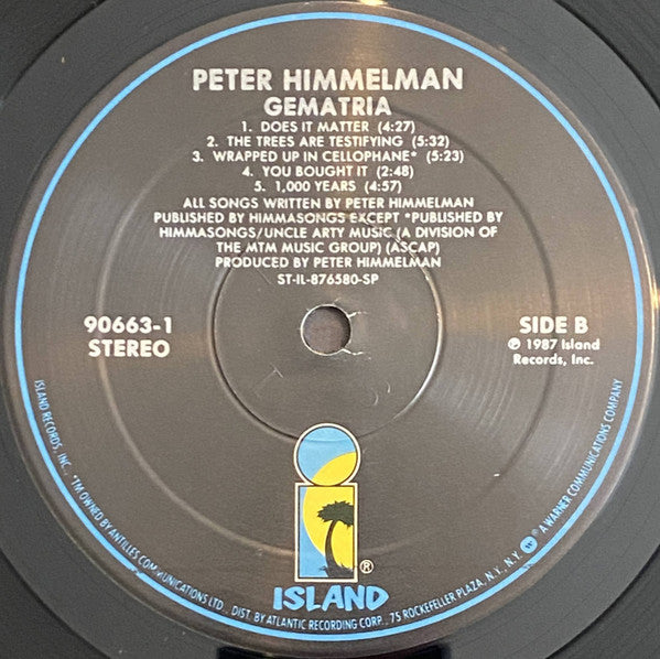 Peter Himmelman : Gematria (LP, Album, SP )