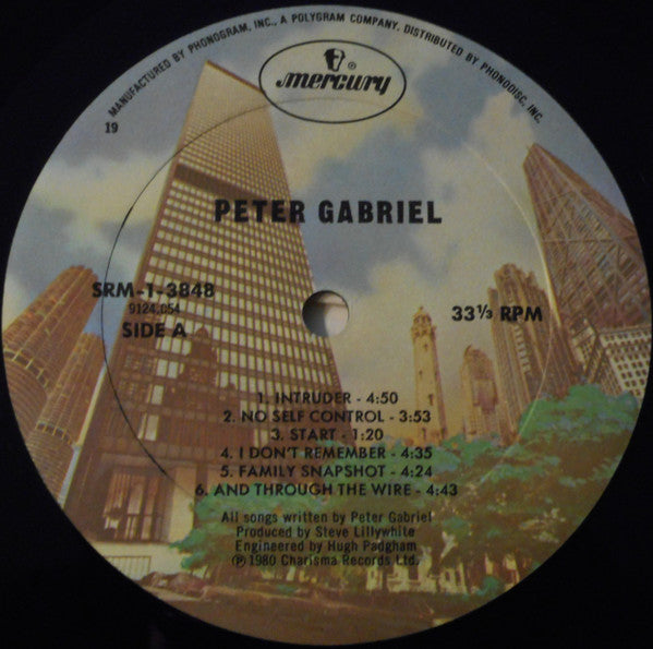 Peter Gabriel : Peter Gabriel (LP, Album, RP, 19 )