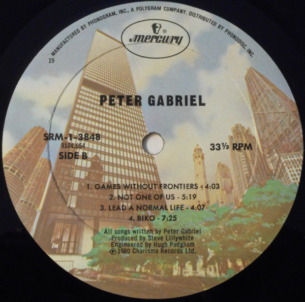 Peter Gabriel : Peter Gabriel (LP, Album, RP, 19 )