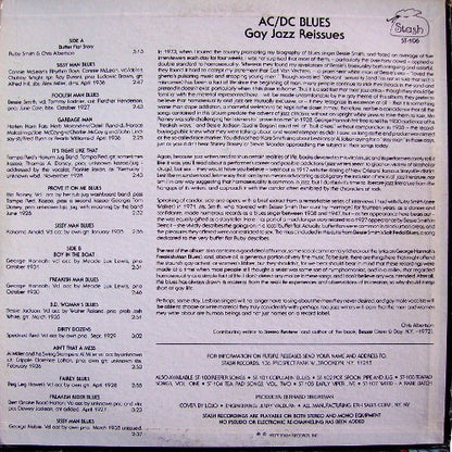 Various : AC-DC Blues (Gay Jazz Reissues Volume One) (LP, Comp, Mono, RE)