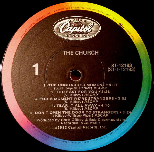 The Church : The Church (LP, Album, RP, Jac)