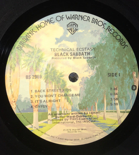 Black Sabbath : Technical Ecstasy  (LP, Album, Los)