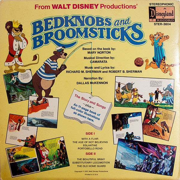 Richard M. Sherman & Robert B. Sherman : Bedknobs And Broomsticks The Story And Songs (LP, Album)