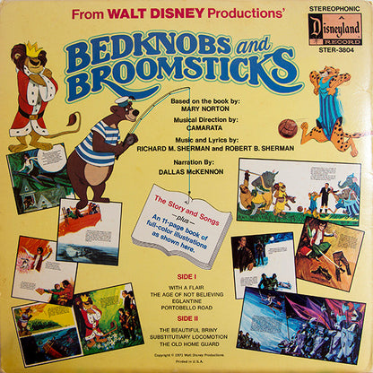 Richard M. Sherman & Robert B. Sherman : Bedknobs And Broomsticks The Story And Songs (LP, Album)