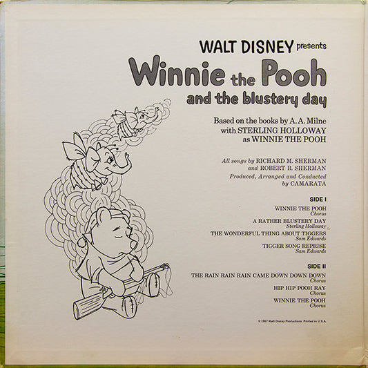 Sterling Holloway : Winnie The Pooh And The Blustery Day (LP, Album)