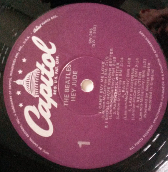 The Beatles : Hey Jude (LP, Comp, RE, Win)