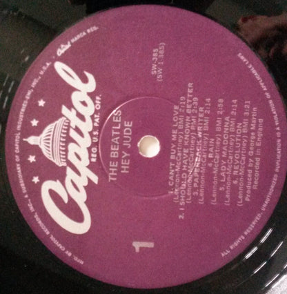 The Beatles : Hey Jude (LP, Comp, RE, Win)