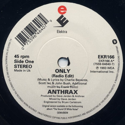 Anthrax : Only (7", Single)
