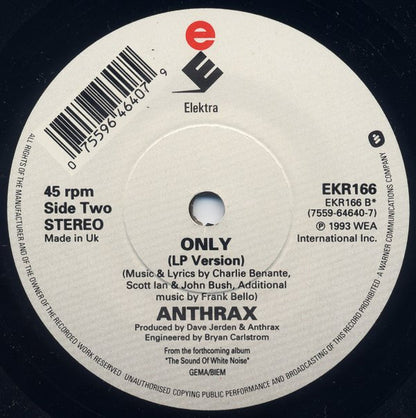 Anthrax : Only (7", Single)