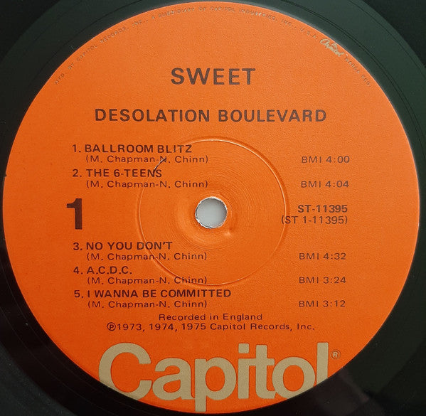 Sweet* : Desolation Boulevard (LP, Album, Win)