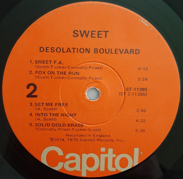 Sweet* : Desolation Boulevard (LP, Album, Win)