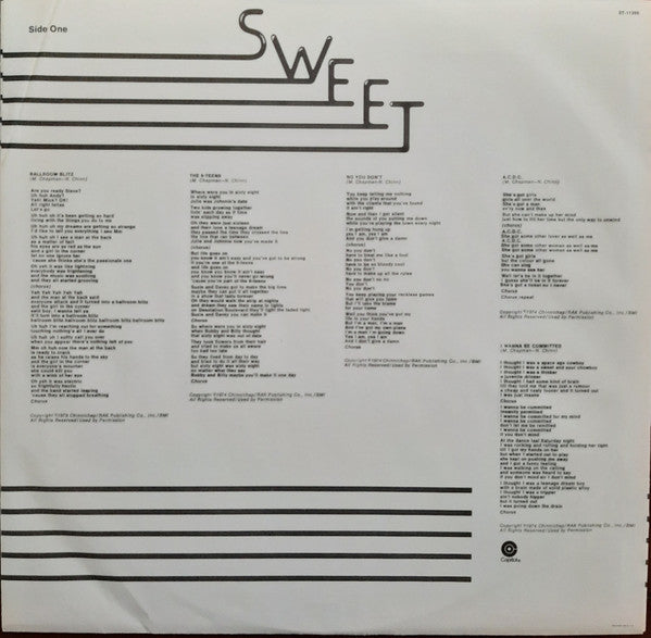 Sweet* : Desolation Boulevard (LP, Album, Win)