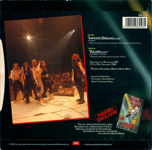 Iron Maiden : Infinite Dreams (7", Single)