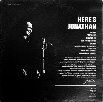 Jonathan Winters : Here's Jonathan (LP, Album, Mono, MGM)