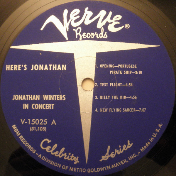 Jonathan Winters : Here's Jonathan (LP, Album, Mono, MGM)