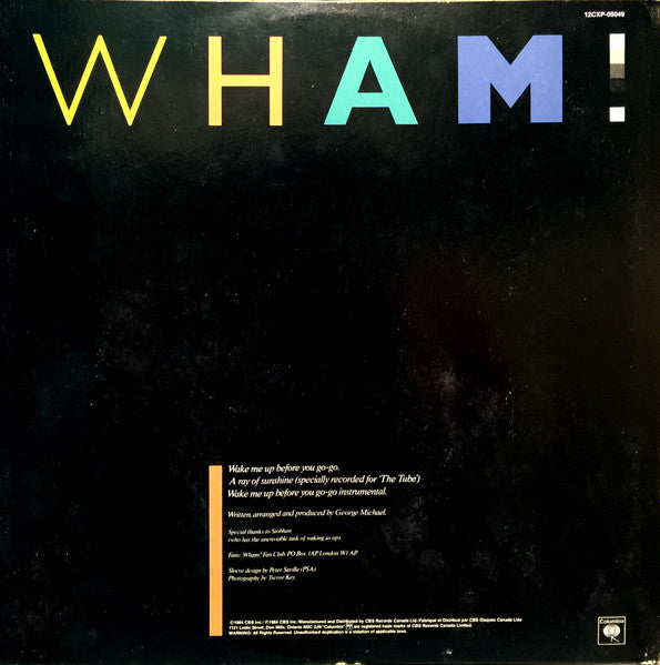 Wham! : Wake Me Up Before You Go-Go (12", Single)