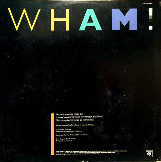 Wham! : Wake Me Up Before You Go-Go (12", Single)