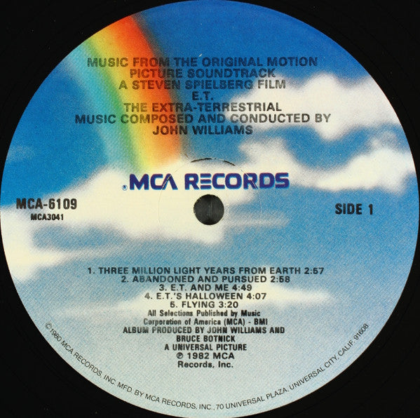John Williams (4) : E.T. The Extra-Terrestrial (Music From The Original Motion Picture Soundtrack) (LP, Glo)