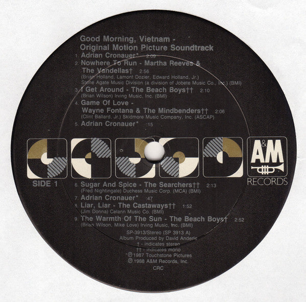 Various : Good Morning, Vietnam (The Original Motion Picture Soundtrack) (LP, Comp, Club)