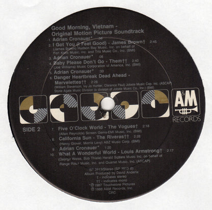 Various : Good Morning, Vietnam (The Original Motion Picture Soundtrack) (LP, Comp, Club)