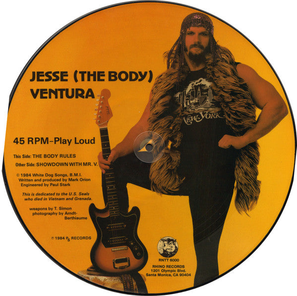 Jesse (The Body) Ventura : The Body Rules / Showdown With Mr. V. (12", Pic)