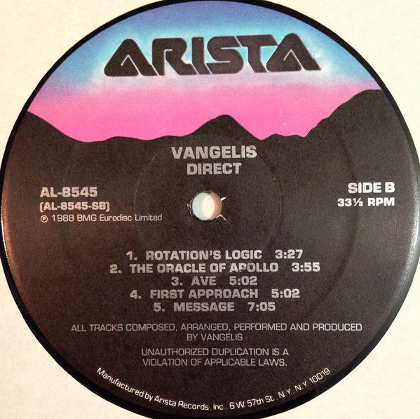 Vangelis : Direct (LP, Album)