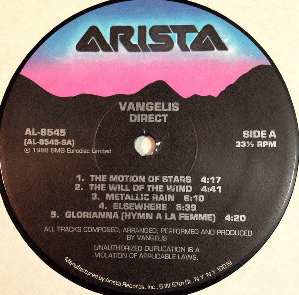 Vangelis : Direct (LP, Album)