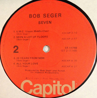 Bob Seger : Seven (LP, Album, RE, Win)