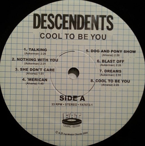 Descendents : Cool To Be You (LP, Album, RP)